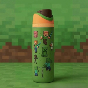<span class=keywords><strong>Botella</strong></span> Termo de Agua de Acero Inoxidable O-wala FreeSip de 32oz, Edición <span class=keywords><strong>Minecraft</strong></span> Verde, con Pajita, Libre de BPA, para Viajes - Product Image 2
