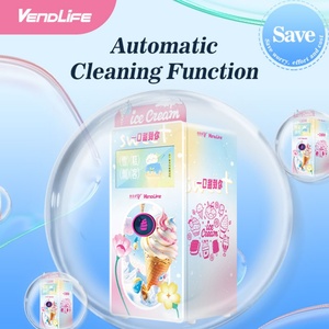 Distributeur automatique de crème glacée molle en acier actionné par carte de crédit de Vendlife pour des centres commerciaux - Product Image 3