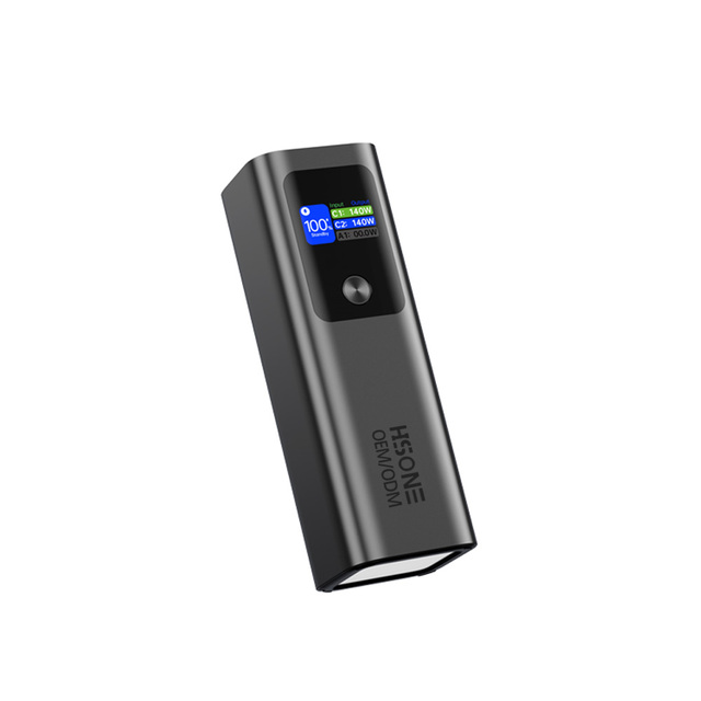 PD140 27000mAh Large-Capacity Powerbank with TFT Screen Real-Time Power Monitoring Smart Protection Portable Design