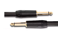Câble audio noir 3M à double bouclier Cordon de guitare Câble de guitare pour instrument avec prise mono dorée de 1/4 pouces