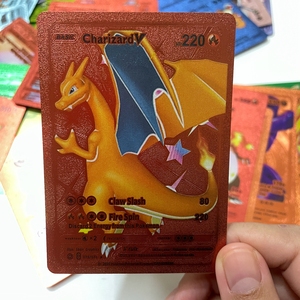 Assorted Rare for Pokemon TCG Trading <strong>Cards</strong> Colorful Deck Top with <strong>Charizard</strong> Waterproof Plastic <strong>Cards</strong> for Kids and Collectors - Product Image 5