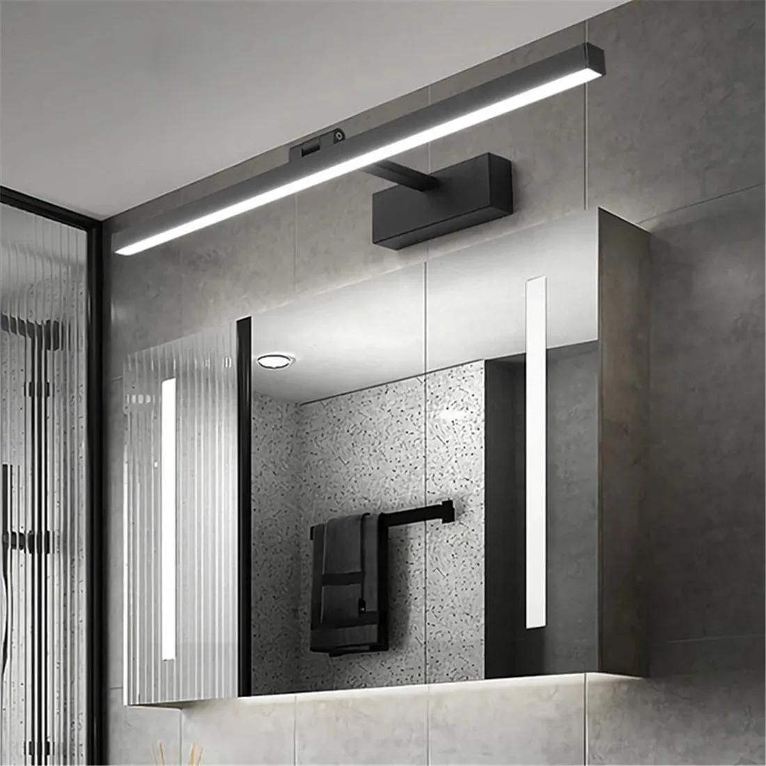 Modern Mirror LED Wall Light Makeup Mirror Lights Washroom Wardrobe Bathroom Fixtures Decor LED Bathroom Mirror Light