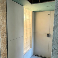 Blocs de verre fusionné translucide personnalisés, briques de verre décoratives givrées mates de qualité supérieure pour mur d'accentuation intérieur