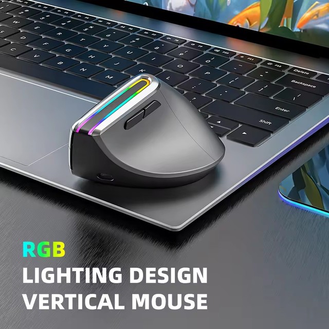 NEW Wireless Ergonomic Gaming Mouse MX Receiver Mice 6D 2.4G Silent Clicking Vertical Ergonomic Office PC Optical Wireless Mouse