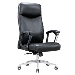 Modern High Back Genuine Leather Massage Executive Office <b>Chair</b> <b>Ergonomic</b> Swivel -Adjustable Height Comfortable Boss <b>Chair</b> - Product Image 1