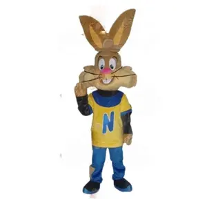 Funtoys bonito Brown Bunny Mascote Traje para Adulto Cartoon Animal Role Play para o Dia das Bruxas Páscoa Carnaval