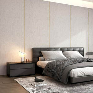 Panneau mural en PVC à grain de bois mat 60x300cm 2mm imperméable auto-adhésif pour la décoration de <span class=keywords><strong>chambre</strong></span> à coucher et d'hôtel - Product Image 5