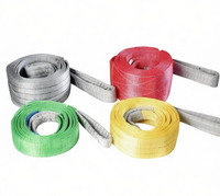 Sangle plate en polyester coloré à œillets, facteur de sécurité 6:1, robuste, pour levage et amarrage, personnalisable pour la construction