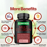 Suppléments de collagène de marque privée capsules multiples de collagène avec de la vitamine C peau, ongles et cheveux sains os et articulations sains