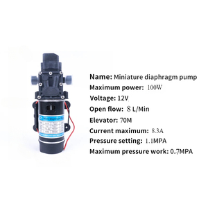 12V 24V 100W 120W 10L / Min <span class=keywords><strong>eau</strong></span> haute pression diaphragme auto-amorçant <span class=keywords><strong>pompe</strong></span> électrique diaphragme pulvérisateur lavage de <span class=keywords><strong>voiture</strong></span> grand débit - Product Image 6