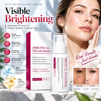 Crème éclaircissante pour le visage à l'arbutine et à l'acide tranexamique, éliminateur de taches brunes, crème blanchissante pour la peau, OEM, étiquette privée, vente en gros