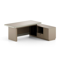 Offre spéciale Bureau en bois moderne Bureau lumineux de luxe Bureau en bois massif Bureau d'ordinateur Table de direction classique