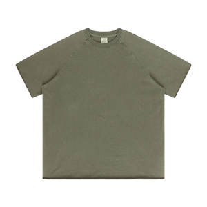 T-shirt tricoté de luxe pour homme 2025 – Coupe ample, streetwear personnalisé, 100 % coton, manches courtes oversize, unisexe, épais et respirant - Product Image 3