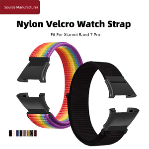 Correa de reloj de nailon transpirable para <span class=keywords><strong>Xiaomi</strong></span> Mi <span class=keywords><strong>Band</strong></span> <span class=keywords><strong>7Pro</strong></span> reemplazo de liberación rápida correa de reloj inteligente deportiva duradera ajustable Unisex - Product Image 2