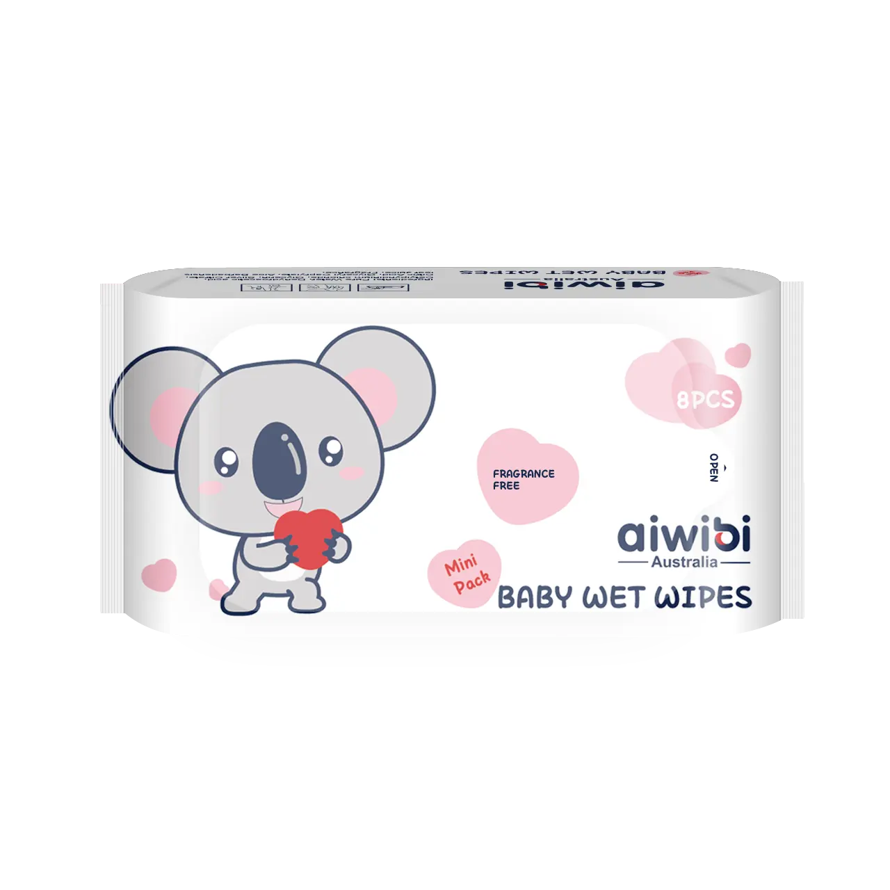 AIWIBI 8pcs Travel Wet Tissues Mini Sanitary Skin Care Wet Wipes Ultra Mini pocket type wipes