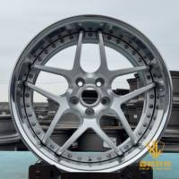 Rines de Aleación de Aluminio Forjado de 2 Piezas, Personalizados de Fábrica, para Autos, de 18-22 Pulgadas, 5x100, 40mm 30mm, Acabado Cromado, Diseño Cóncavo, Nuevos para Autos de Pasajeros
