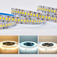 12V 24V 10mm 240leds/m SMD 2835 LED bande lumineuse 18 w/m LED bande FPC découpe galvanoplastie éclairage commercial