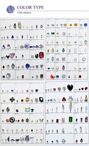 Popolare e Vendutissimo Accessorio per Gioielli Fai-da-Te, Strass in Vetro a Forma di Quadrifoglio, Pietra Decorativa - Product Image 5