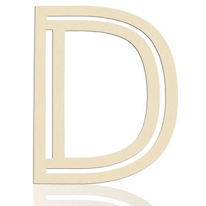 Letras de Madera Huecas Personalizables de Fábrica para Manualidades, Decoraciones Ecológicas para Colgar en la Pared - Product Image 4