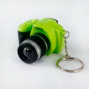 Creative simulation DSLR camera keychain cute camera roll photo keychain
