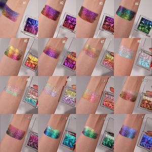 Logo personnalisé en gros haute Pigment arc-en-ciel visage maquillage des yeux mousseux caméléon fard à paupières paillettes ombre à paupières - Product Image 6