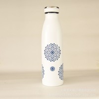 Bouteille thermos de sport isolée sous vide à double paroi en acier inoxydable 500ml 304 Échantillon personnalisable portable écologique disponible
