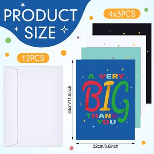 Myway 8.5x11 Inch Jumbo Gratitude Thank You <span class=keywords><strong>Carte</strong></span> de vœux Big Thank You Cards Funny Appreciation for Birthday Party - Product Image 6
