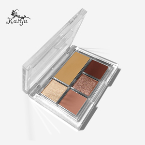 OEM Clear 5 Color Sweatproof Shimmer Eyeshadows <strong>Earth</strong> Tone Matte Eye <strong>Shadow</strong> Highly Pigmented Creamy Makeup Eyeshadow Palette - Product Image 6