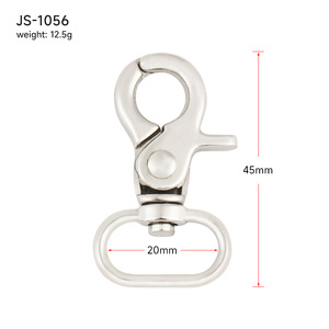 20mm intérieur ovale pivotant crochet pince homard fermoir argent chien mousqueton <span class=keywords><strong>3</strong></span>/<span class=keywords><strong>4</strong></span> "déclencheur mousqueton pour sacs sangle sangle cuir artisanat - Product Image 2