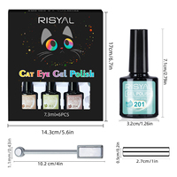 Kit de vernis gel œil de chat perles de verre pour nail art – Très bonne collection de gels – Produits pour ongles de salon – Gel de haute qualité – Échantillon gratuit – Direct usine