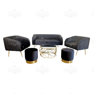 लक्जरी वेडिंग इवेंट रिसेप्शन सोफा 3 + 2 + 1 पार्टी समारोह लाउंज सोफे सोफे सोफे सोफे - Product Image 5