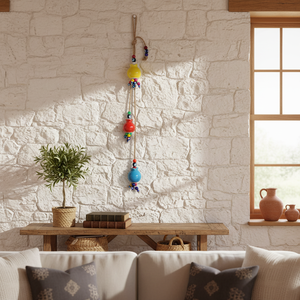 Ojo malvado de cerámica turca con Granada 55x4cm Decoración elegante para el hogar - Product Image 3