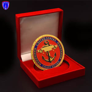 กำมะหยี่สีแดงท้าทายเหรียญแสดงกล่อง2นิ้วเหรียญของที่ระลึกผลิต - Product Image 5