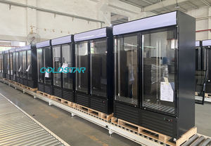 Réfrigérateur en verre sans gel Réfrigérateur Réfrigérateur extérieur pour boissons Réfrigérateur vitrine Chine Refroidisseur commercial - Product Image 5