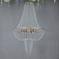 Nordique personnalisé luxe LED cristal lustres de plafond élégant Vintage moderne hôtel hall mariage décor pendentif lumières