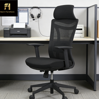 Style industriel noir 360 °   Chaise de direction pivotante moderne, simple et luxueuse pour PDG, patron ou cadre supérieur