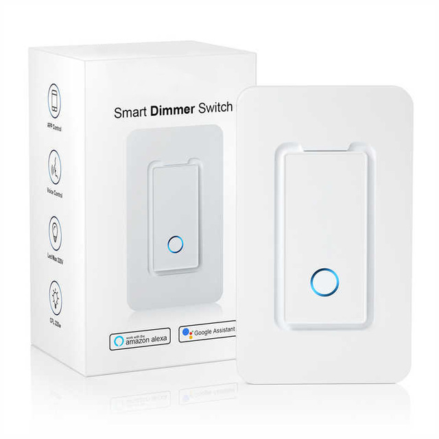 US Smart Wifi Wall Light Switch Set App & Voice Control with Time Setting Single Pole 10A PC Switch NFC Network