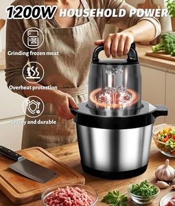 Hachoir à viande électrique 8L en acier inoxydable, puissant et abordable, idéal pour la cuisine domestique - Meilleure vente - Product Image 2
