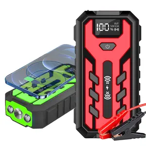 Portable 12V Jumpstarter Car Jump Starter Battery Charger Emergency With Air Pump Led 1200A 12V Jump Starter And Power Bank