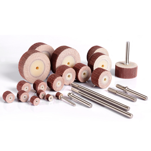 Brosse à lamelles cylindrique montée sur roue, grain 60 à 320, outil abrasif pour le nettoyage et la finition du <span class=keywords><strong>fonte</strong></span> - Product Image 5