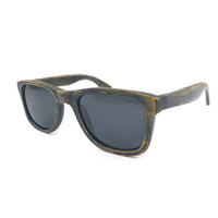 Lunettes de soleil en bois de bambou Demi personnalisées et écologiques avec verres polarisés et étuis en bambou gratuits