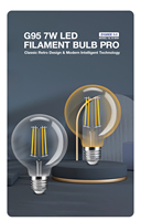 2026 NOUVEAU Gledopto G95 7W Ampoule LED à filament PRO GL-B-004P AC 220-240V Contrôle vocal/APP Télécommande