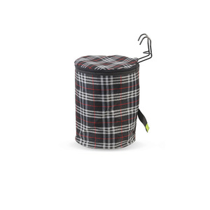 Panier de vélo en tissu à carreaux bleus, 23 cm x 30 cm x 40 cm, pliable, à fixer sur le cadre, accessoire de vélo - Product Image 3