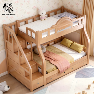 Lit superposé en bois pour enfants, nouveau design, fabrication chinoise, prix bas, OEM ODM, grand stock disponible, prêt à être expédié. - Product Image 6