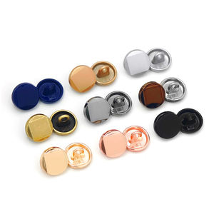 Usine de boutons KUNSHUO, boutons en métal pour uniformes, couture, zamac, logo personnalisé, 8 mm, 9 mm, 10 mm, 11 mm, mini boutons en métal à tige pour vêtements - Product Image 3