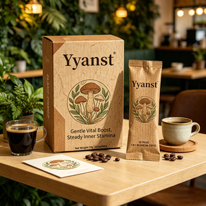 Café Instantáneo 1 en 1 con Extracto Natural de Plantas de Champiñones, 10g*20 Sobres, Caja de Papel Kraft, Bebida de Café Arábica Puro en Polvo - Product Image 5