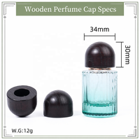 Tapa de Madera de Fresno Sólido de Primera Calidad para Botella de Perfume, Logotipo Personalizado, Fabricada con CNC, Tapa de Madera Natural Ecológica para Atomizador, OEM