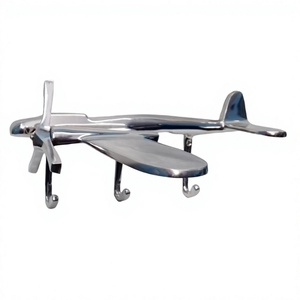 Gancho de avión de montaje en pared decorativo gancho de modelos de avión de aluminio fundido gancho personalizado toallero para niños ganchos multifuncionales - Product Image 1