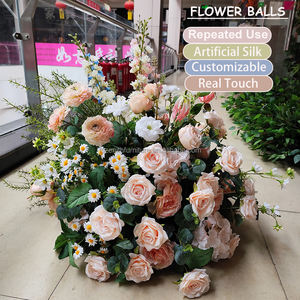 Prix <span class=keywords><strong>de</strong></span> gros Soie artificielle <span class=keywords><strong>Gerbera</strong></span> marguerite Bouquet <span class=keywords><strong>de</strong></span> fleurs Marguerite artificielle Boule <span class=keywords><strong>de</strong></span> fleurs Pièce maîtresse <span class=keywords><strong>de</strong></span> mariage Soie Roses Feuilles - Product Image 2