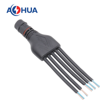 Divisor de Tornillo de 2 Pines Personalizado de 1 a 2/3/4/5 Salidas |   Conector de Cableado Impermeable AHUA para Módulos de Controlador de Potencia